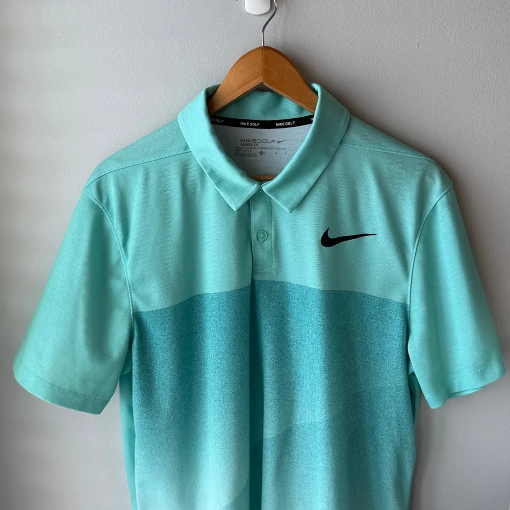 Nike Golf Dri-fit‎ Performance Teal Polo